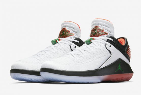 検索リンク&動画★ NIKE AIR JORDAN 32 LOW “BE LIKE MIKE” WHITE/PINE GREEN/BLACK　AH3347-100   (ナイキ エアジョーダン32 ロー)