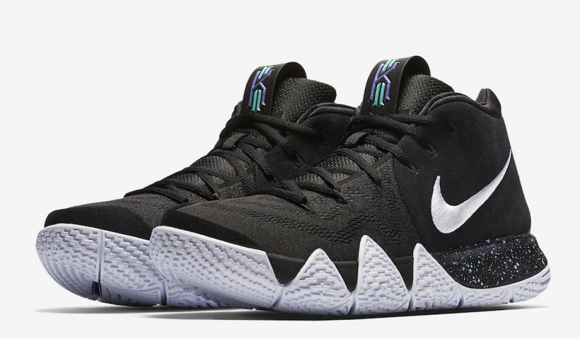 検索リンク&動画★ 12月21日発売★ NIKE KYRIE 4 EP BLACK/WHITE-ANTHRACITE-LIGHT RACER BLUE 943807-002(ナイキ カイリ―４)