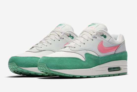 近日発売★Nike Air Max 1 “Watermelon” Summit White/Sunset Pulse-Kinetic Green  AH8145-106　（ナイキ エアマックス 1）