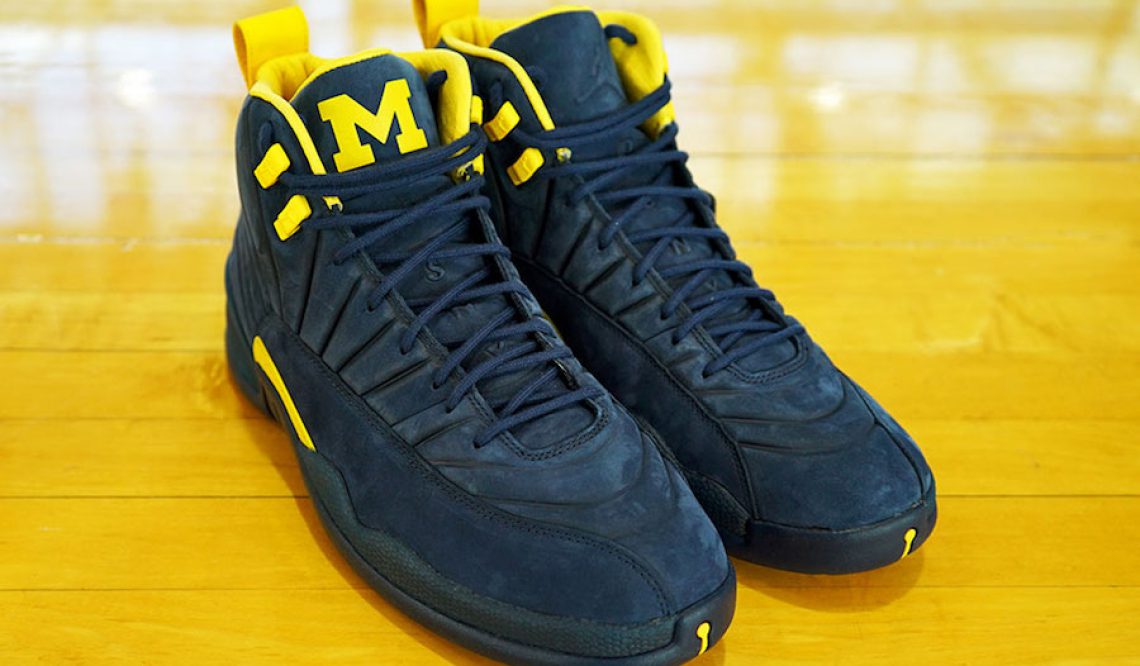 ６月発売予定★ NIKE AIR JORDAN 12 RTR MICHIGAN NR College Navy/Amarillo BQ3180-407  (ナイキ エアジョーダン 12 ”ミシガン”)