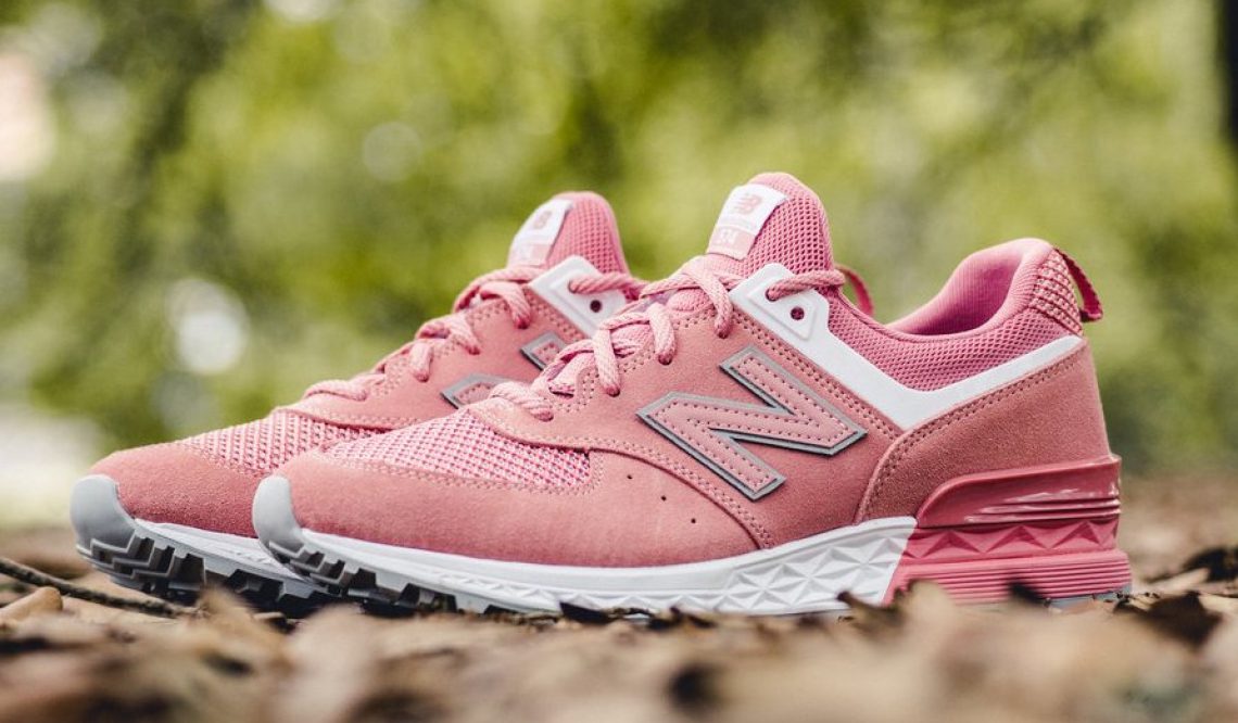 ユニセックス★ 発売中★ NEW BALANCE MS 574STP – PINK/WHITE (ニューバランス MS 574 )
