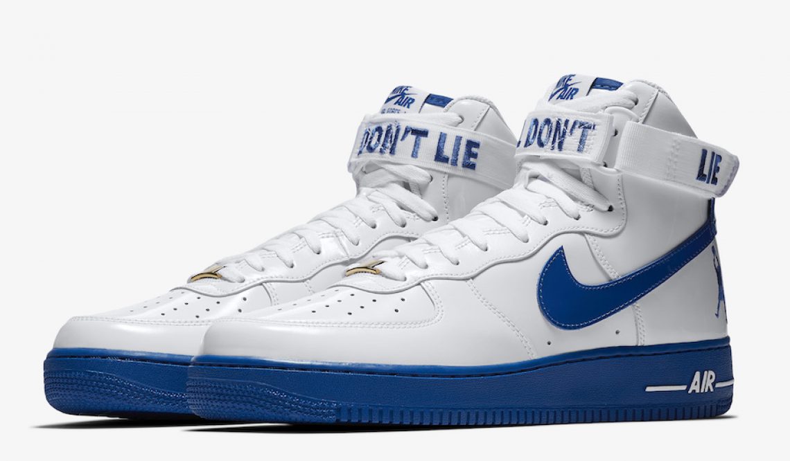 動画★４月２６日発売★ NIKE AIR FORCE 1 HI “RUDE AWAKENING” WHITE/BLUE JAY AQ4229-100 (ナイキ エアフォース1 ハイ )