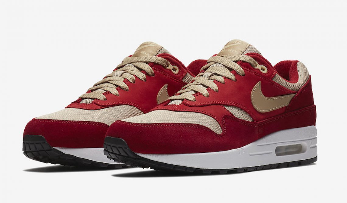 NIKE AIR MAX 1 CURRY PACK　“RED CURRY”　Tough Red/Rush Red/Pale Vanilla-Mushroom  908366-600　（エア マックス 1 カレーパック）