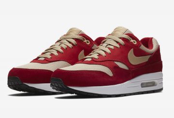 NIKE AIR MAX 1 CURRY PACK　“RED CURRY”　Tough Red/Rush Red/Pale Vanilla-Mushroom  908366-600　（エア マックス 1 カレーパック）