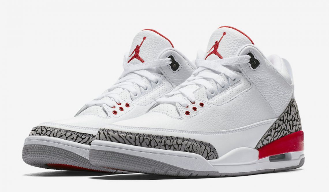 動画★NIKE Air Jordan 3 “Katrina”  White/Cement Grey/Black-Fire Red 136064-116 (ナイキ エア ジョーダン 3 カトリーナ)