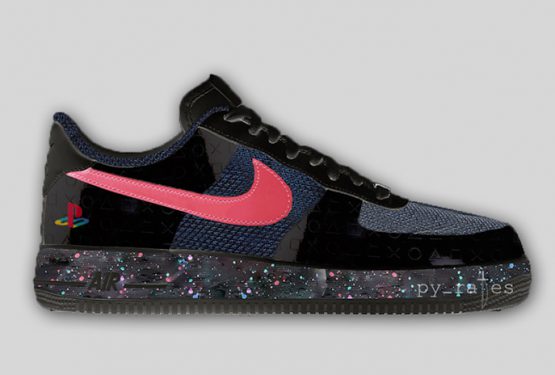 6月11日発売？Nike Air Force 1 PlayStation Black/Cobalt Blaze  BQ3634-001　（ナイキ エアフォース 1 プレイステーション）