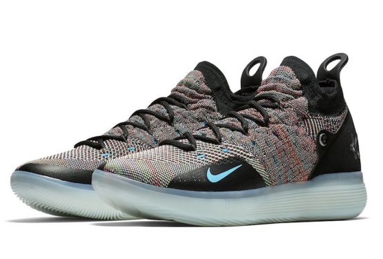 Nike KD 11 “Multicolor”  Black/Persian Violet-Bright Crimson-Chlorine Blue  AO2604-001　（ナイキ KD11）