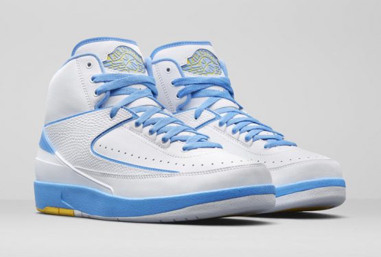 動画★6月9日発売★ NIKE AIR JORDAN 2 RETRO “MELO” WHITE/VARSITY MAIZE/UNIVERSITY BLUE 385475-122 (ナイキ エアジョーダン 2 “mero”)