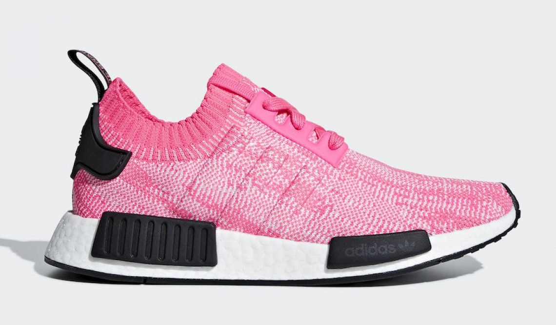 8月1日発売★ adidas NMD R1 Primeknit  Solar Pink/Solar Pink-Core Black  AQ1104  (アディダス NMD R1)