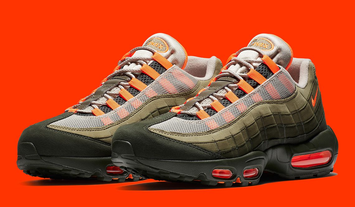 8月16日発売★ Nike Air Max 95 OG  String/Total Orange-Neutral Olive  AT2865-200 (ナイキ エアマックス 95)