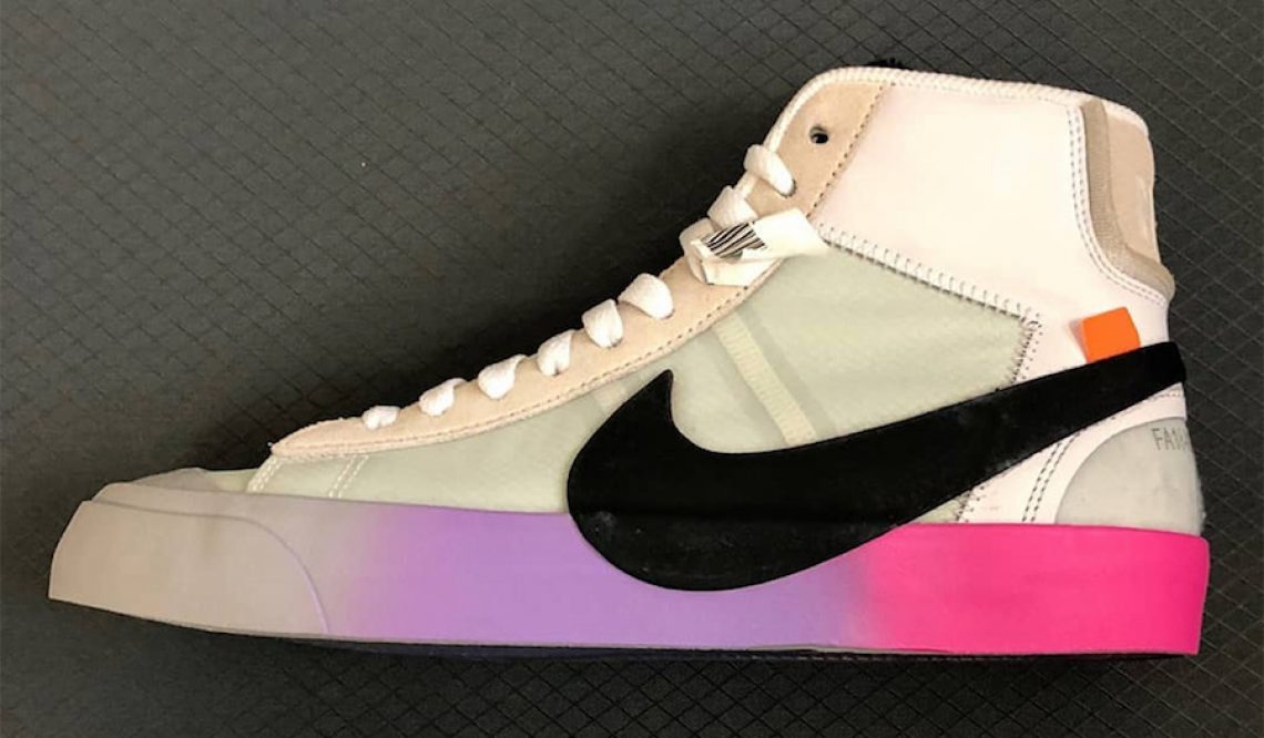 リーク★  OFF-WHITE × NIKE BLAZER MID “RAINBOW”(オフホワイト × ナイキ ブレーザー ミッド “レインボー”)